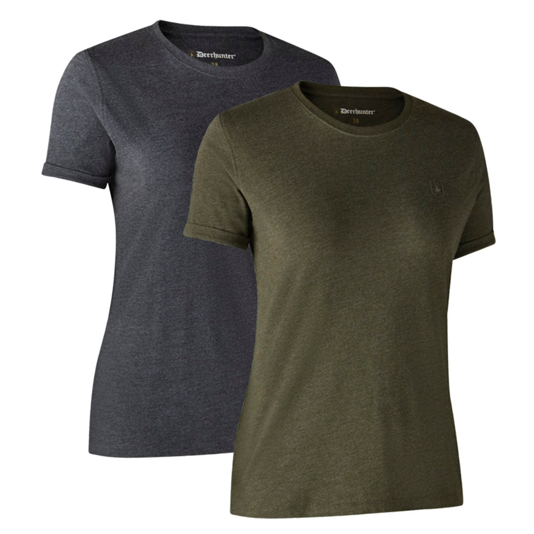 Deerhunter Ladies Basic T-Shirt - 2 Pack