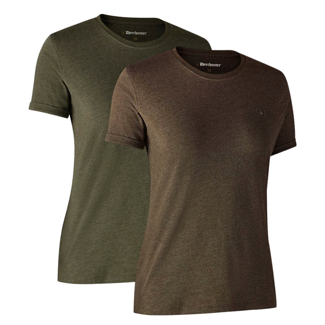 Deerhunter Ladies Basic T-Shirt - 2 Pack