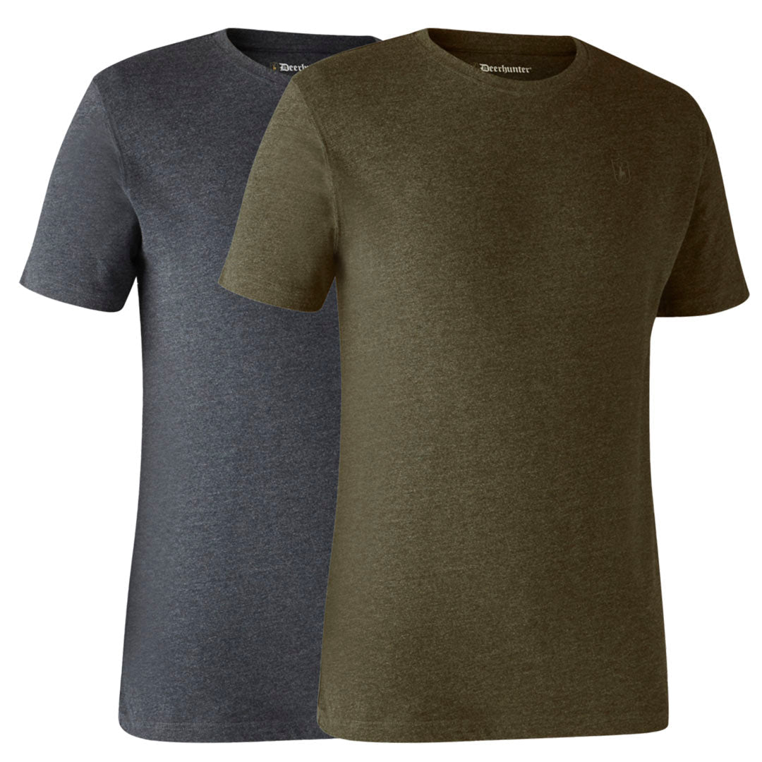 Deerhunter Men's Basic T-Shirt - Pack of 2