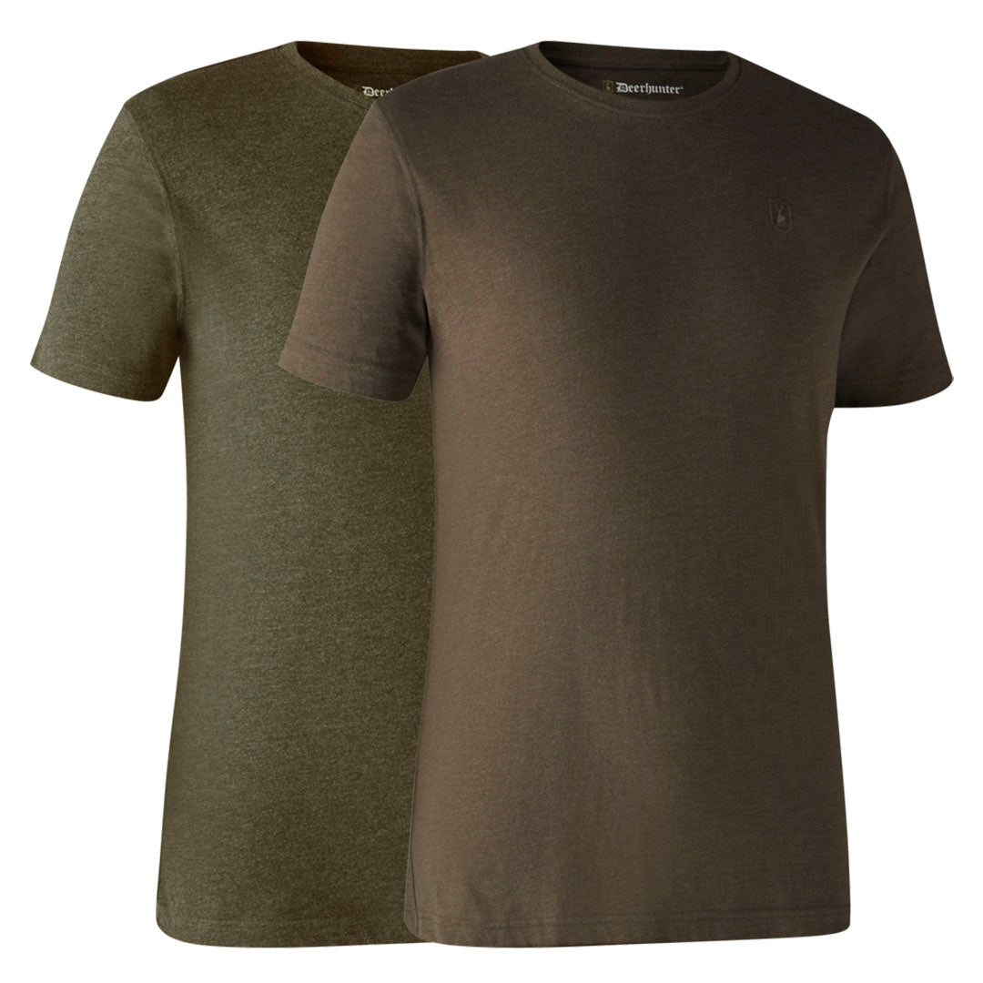 Deerhunter Men's Basic T-Shirt - Pack of 2