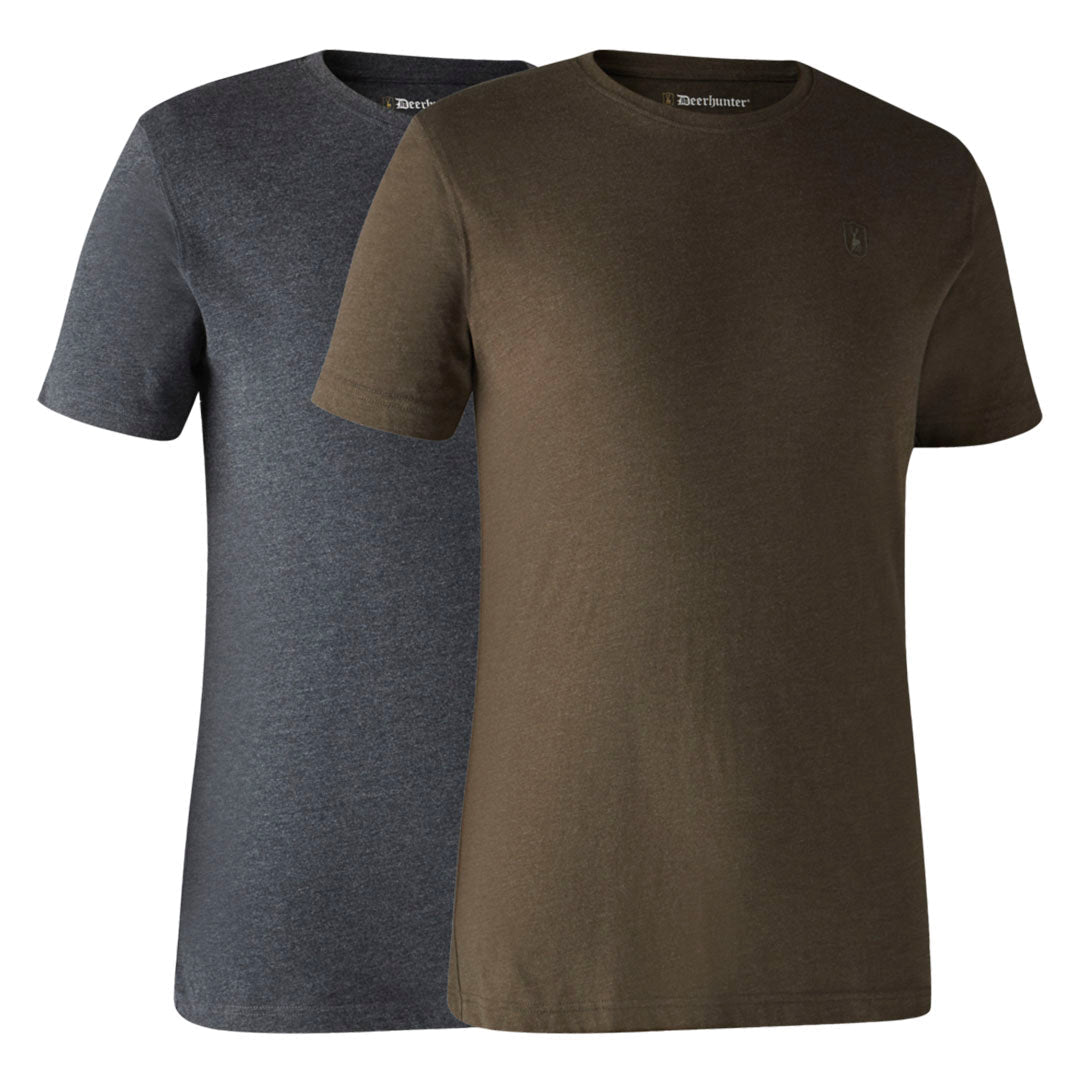Deerhunter Men's Basic T-Shirt - Pack of 2