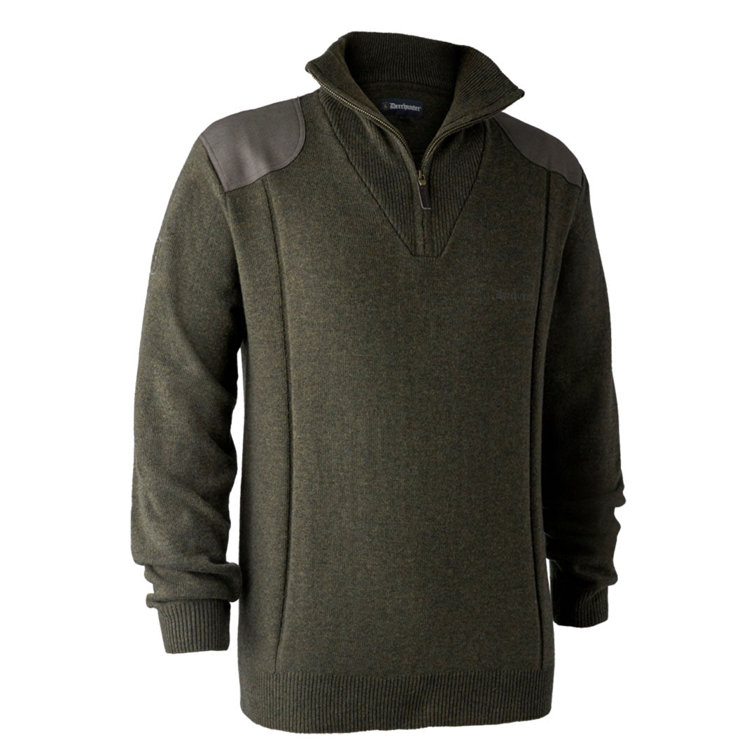 Deerhunter Sheffield Men's Zip-Neck Knit Jumper