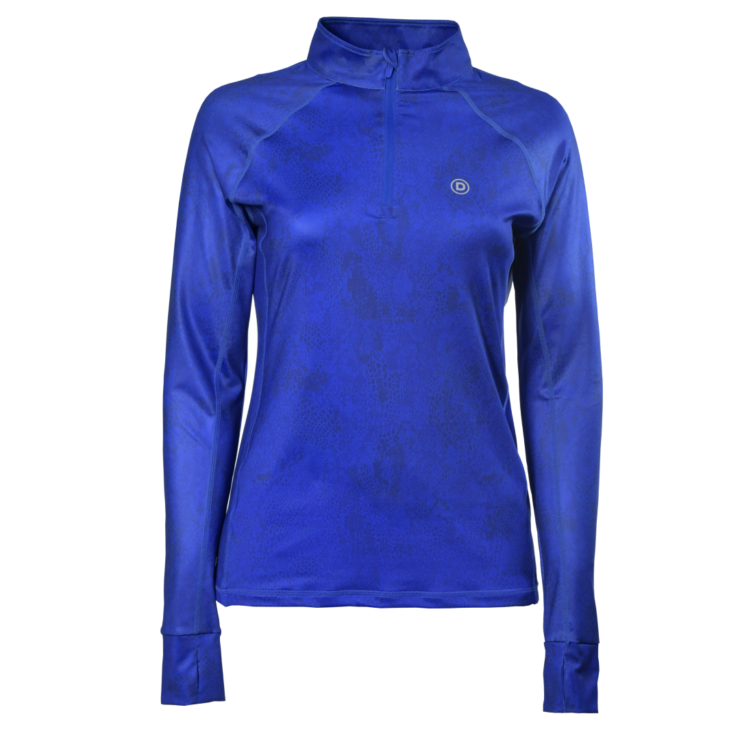 Dublin Sapphire Print Long Sleeve Top