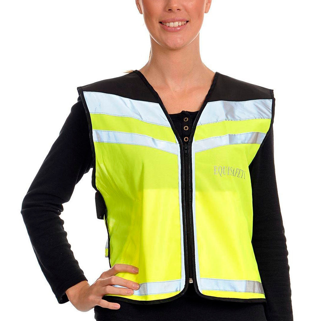 Equisafety Please Pass Wide and Slow High Visibility Vest