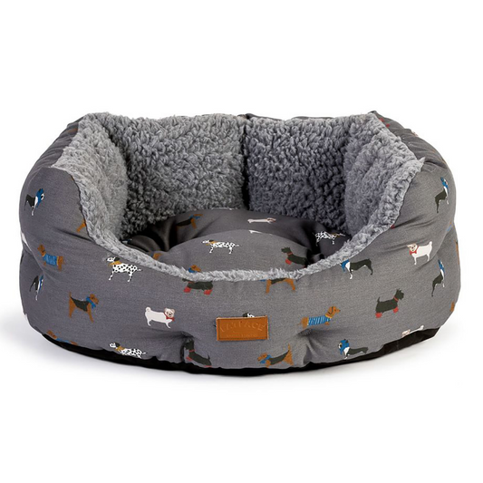 Danish Design Fatface Marching Dogs Deluxe Slumber Bed