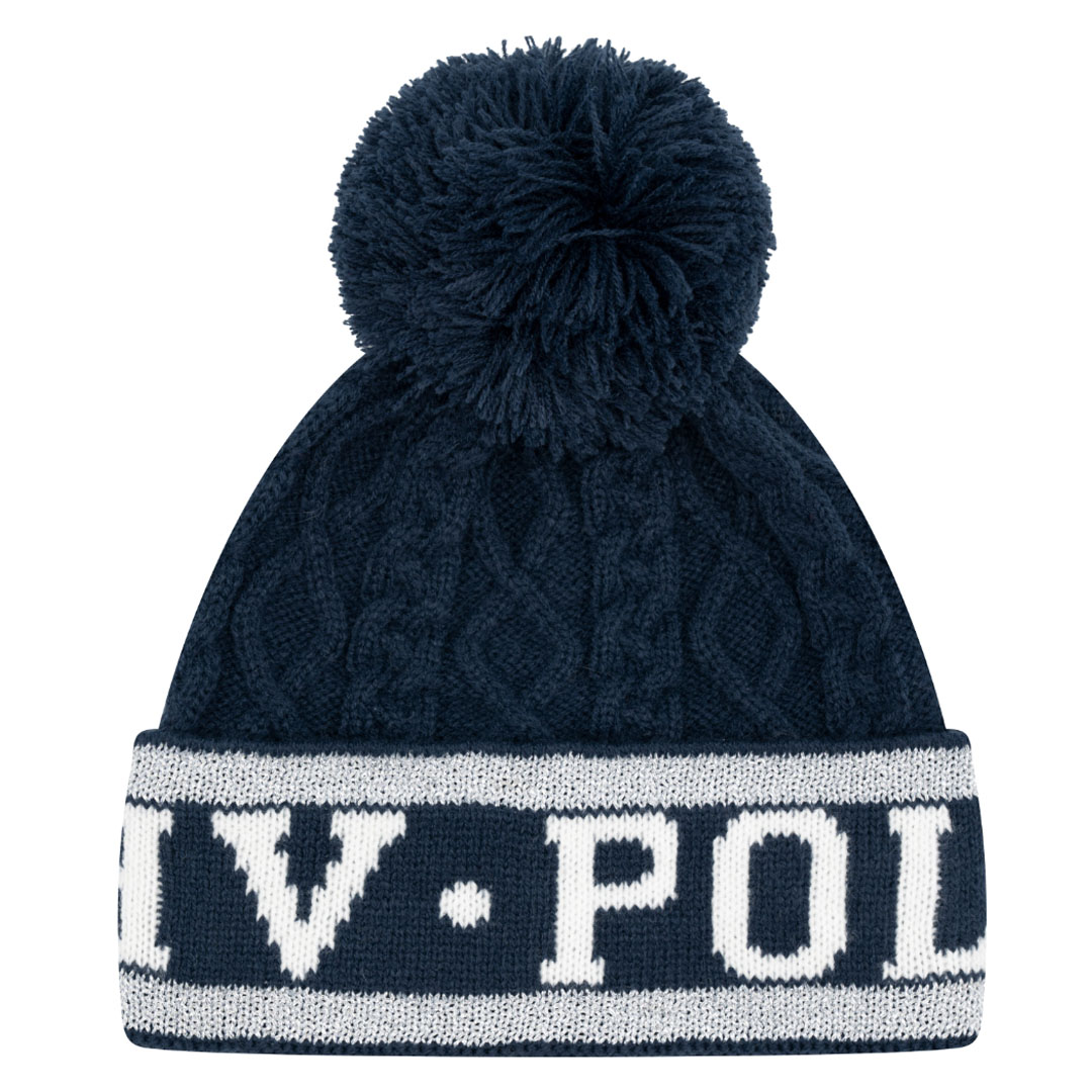 HV Polo Knitted Beanie with Pom Pom