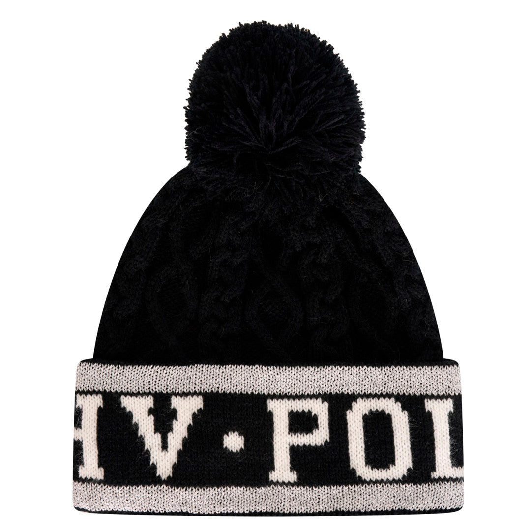 HV Polo Knitted Beanie with Pom Pom