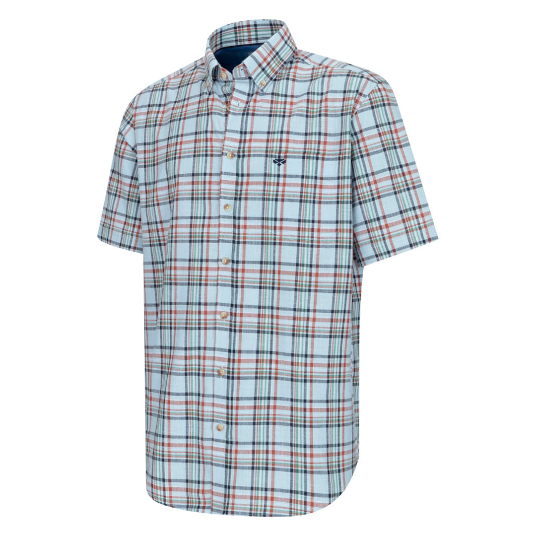 Hoggs of Fife Girvan Men's Short Sleeve Checked Shirt