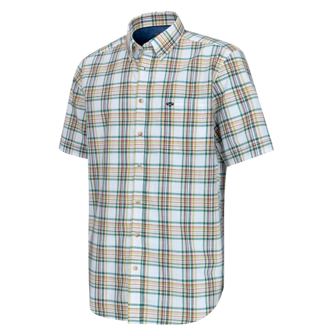 Hoggs of Fife Girvan Men's Short Sleeve Checked Shirt
