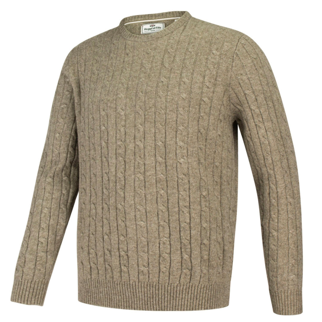 Hoggs of Fife Jedburgh Men's Cable Knit Sweatshirt