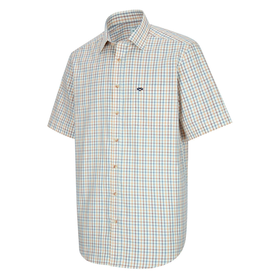 Hoggs of Fife Kessock Men's Short Sleeve Tattersall Shirt