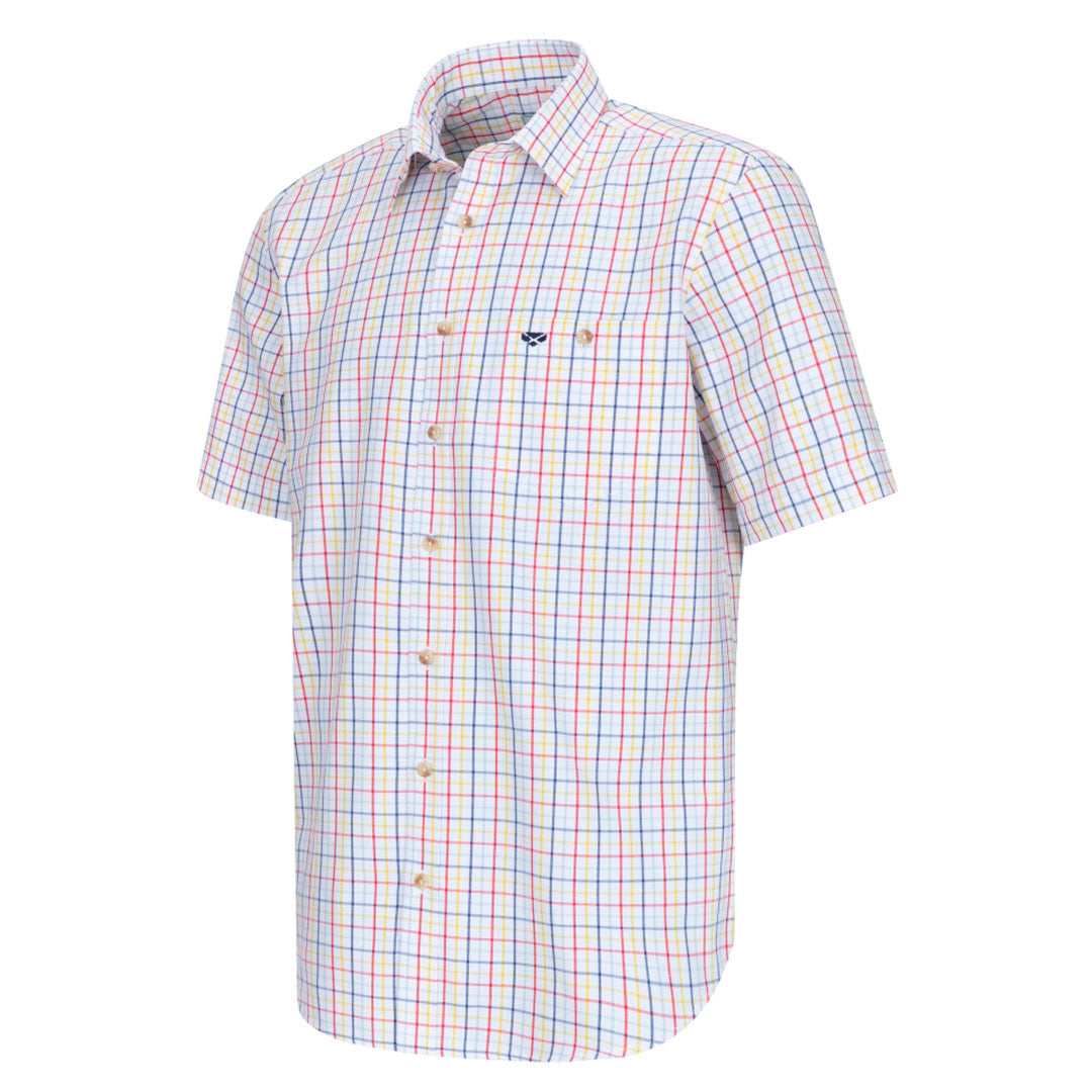 Hoggs of Fife Kessock Men's Short Sleeve Tattersall Shirt