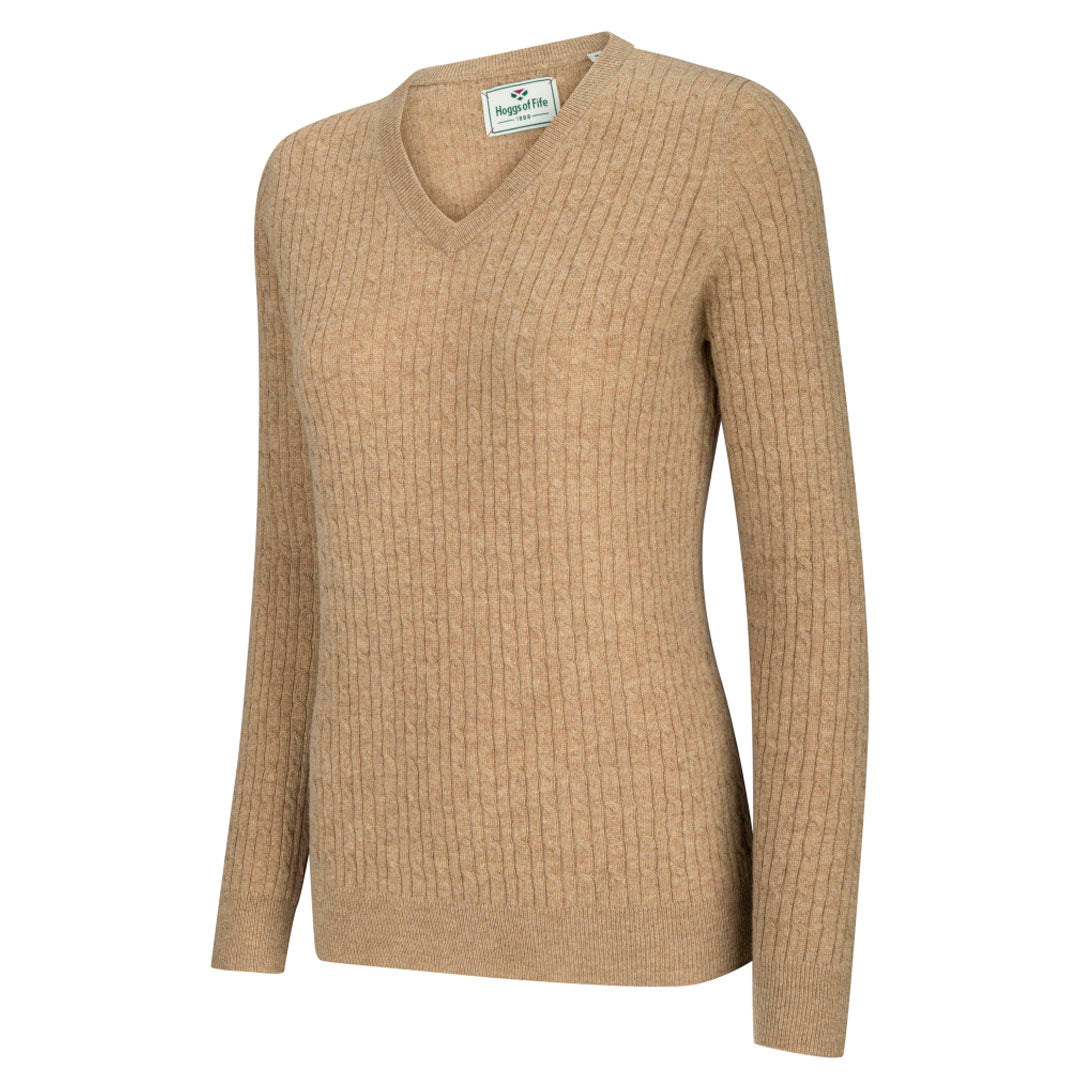 Hoggs of Fife Lauder Ladies Cable Knit Sweatshirt