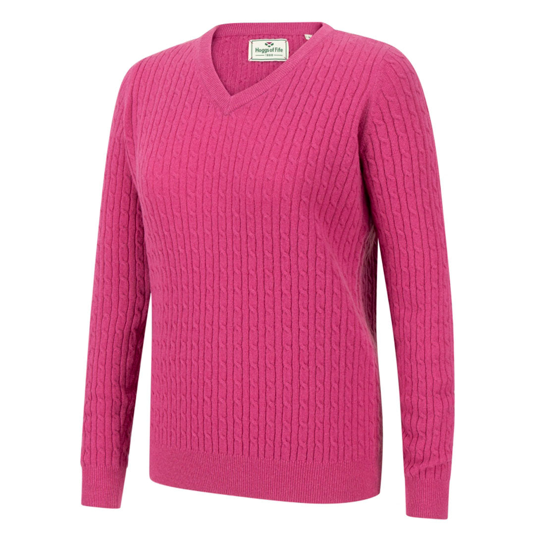 Hoggs of Fife Lauder Ladies Cable Knit Sweatshirt