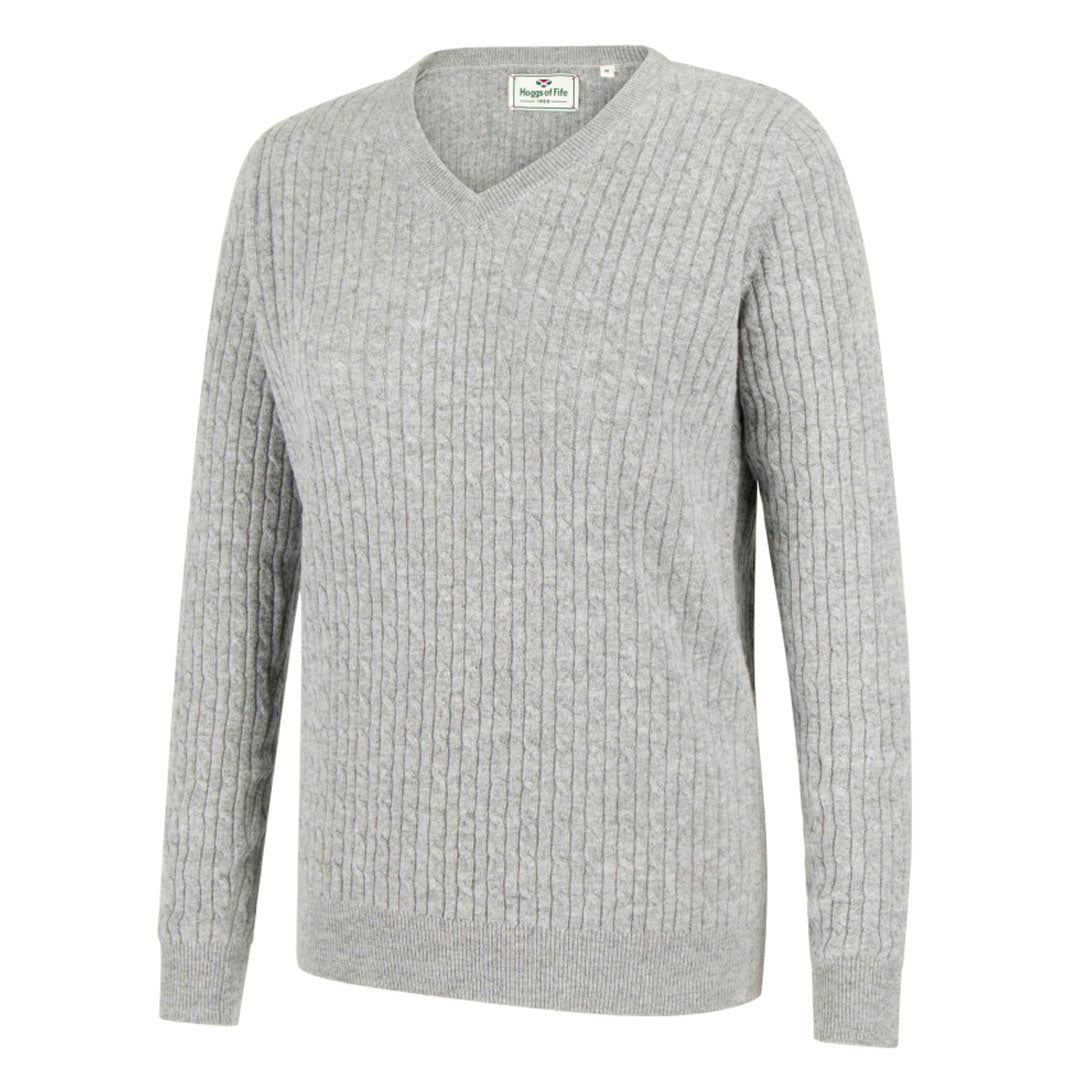 Hoggs of Fife Lauder Ladies Cable Knit Sweatshirt