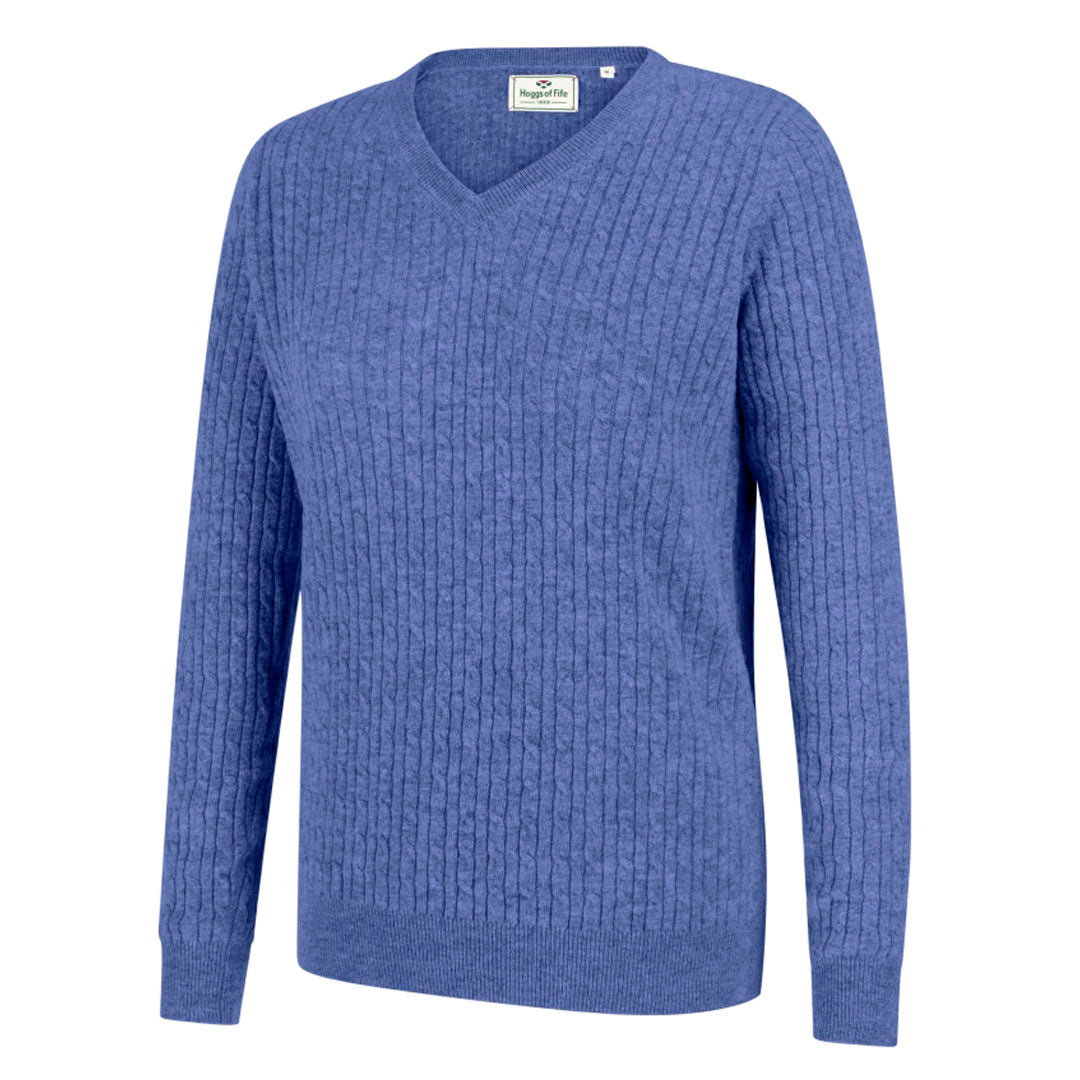 Hoggs of Fife Lauder Ladies Cable Knit Sweatshirt