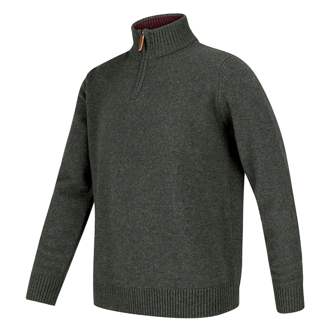 Hoggs of Fife Lothian Zip Neck Men's Jumper