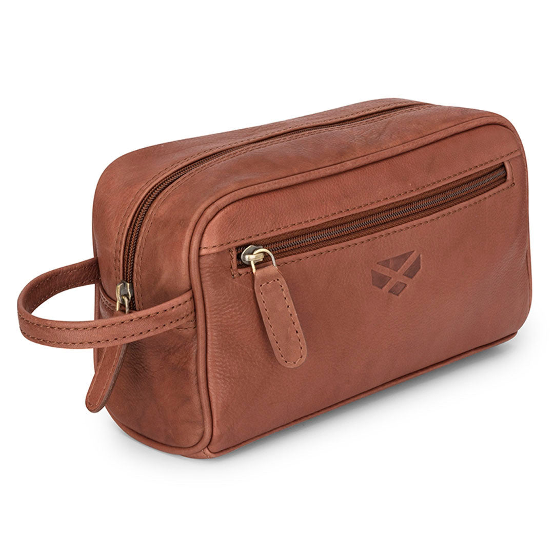 Hoggs of Fife Monarch Leather Wash Bag