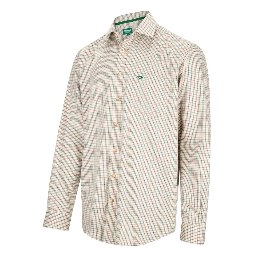 Hoggs of Fife Skye Tattersall Men's Micro Check Shirt