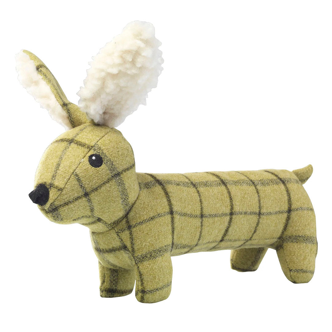 House of Paws Tweed Plush Long Body Dog Toy