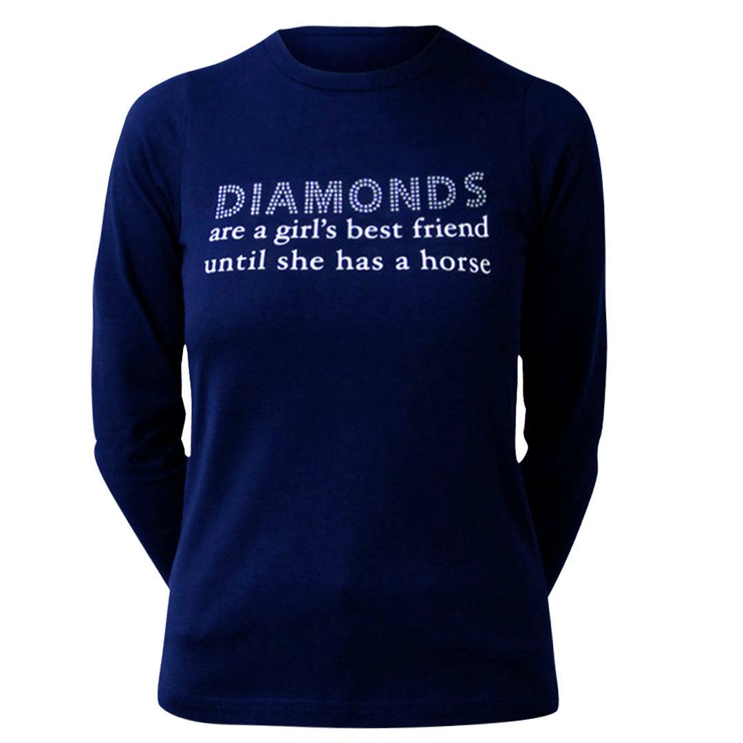 Hy Equestrian Diamonds Children's Long Sleeve T-Shirt