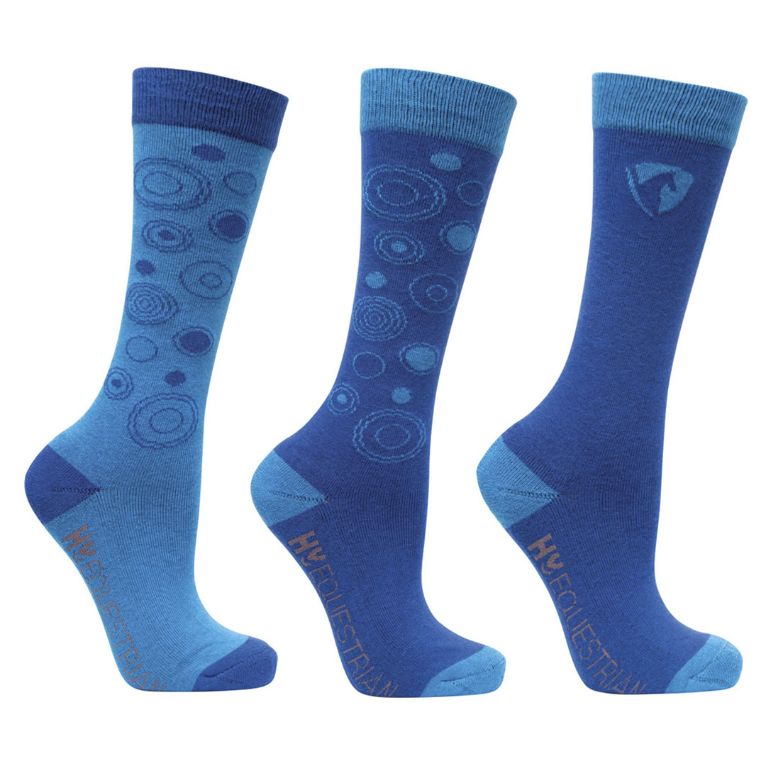 Hy Equestrian DynaMizs Ecliptic Junior Socks - Pack of 3