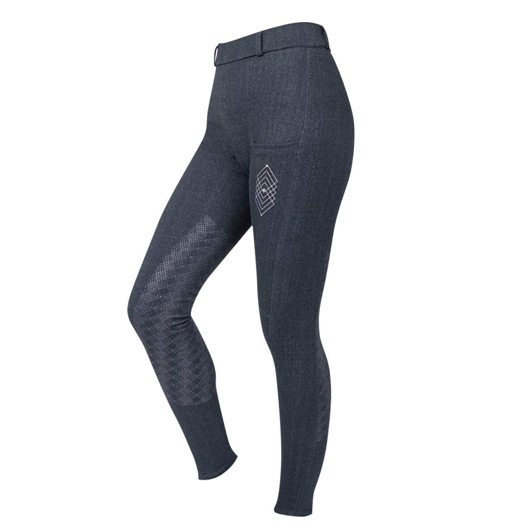 Hy Equestrian Jesmond Jewel Denim Look Children's Riding Tights