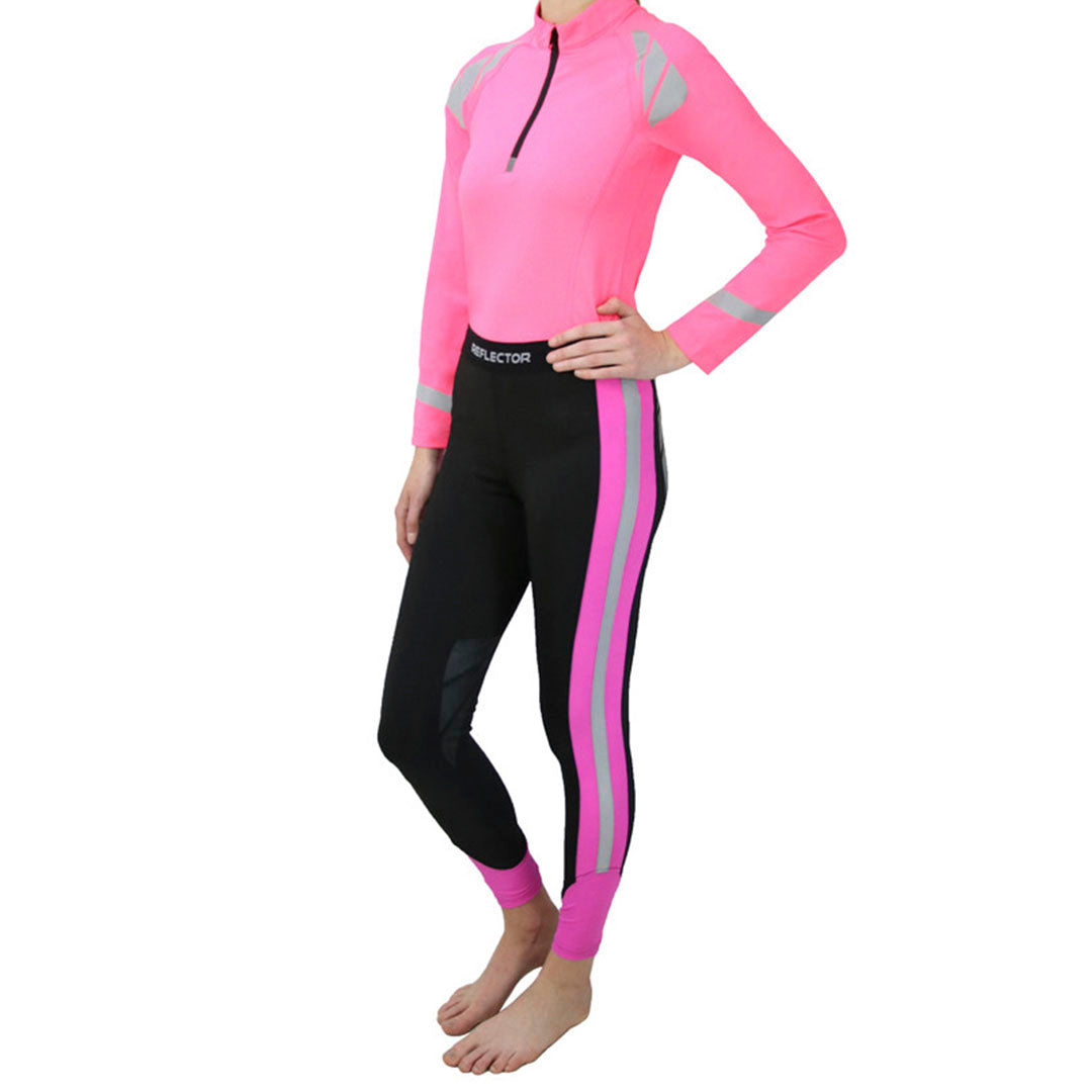 Hy Equestrian Ladies Reflector Riding Tights