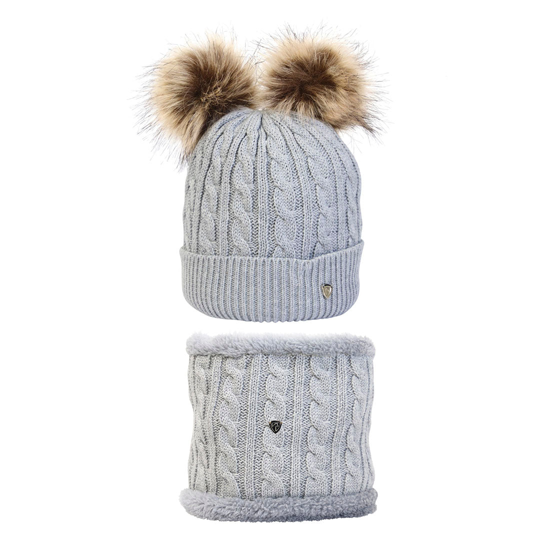 Hy Equestrian Morzine Children's Hat and Snood Set