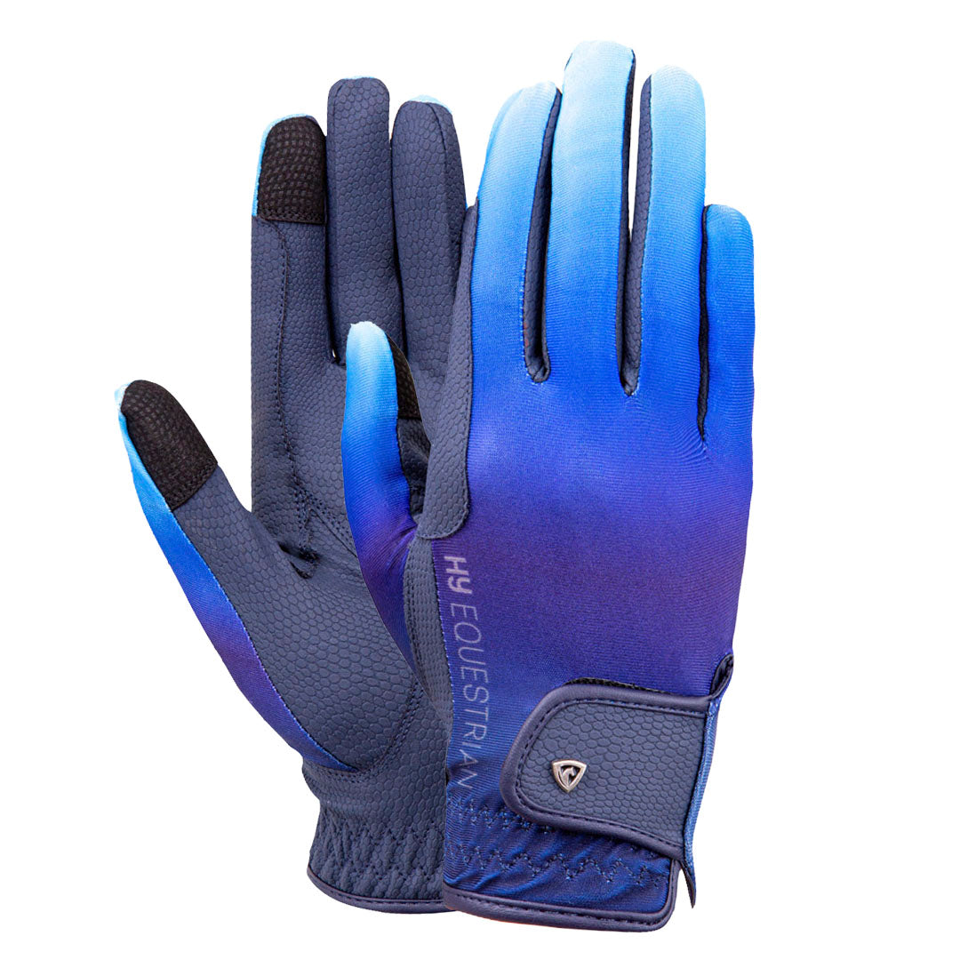 Hy Equestrian Ombre Adult Riding Gloves