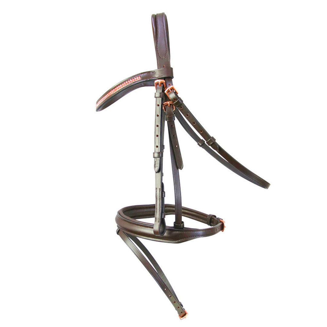 Hy Equestrian Rosciano Rose Gold Detail Bridle