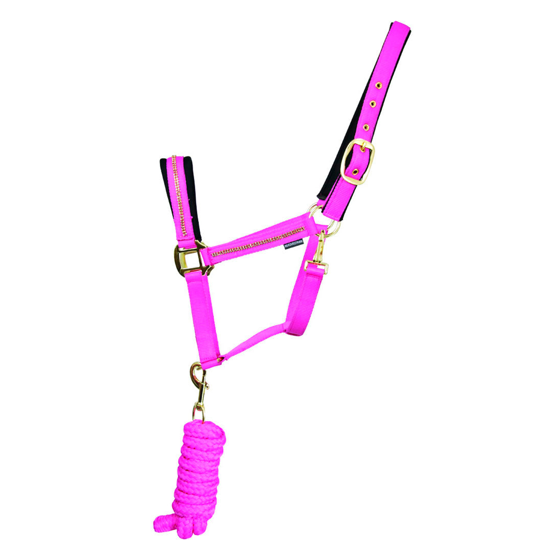 Hy Equestrian Sparkling Head Collar & Lead Rope Set
