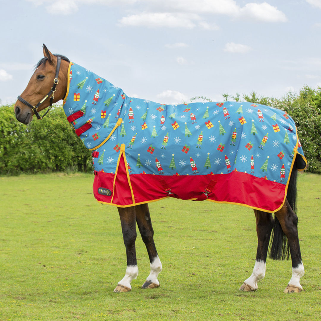 Hy Equestrian StormX Original Jolly Elves 200g Medium Weight Combo Turnout Rug