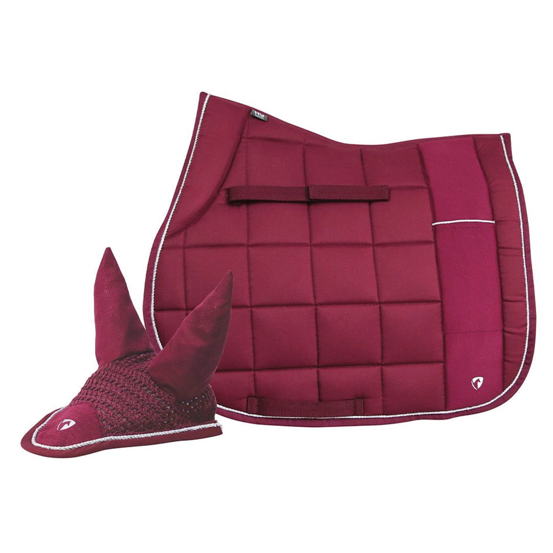 Hy Equestrian Synergy Saddle Pad and Fly Veil Bundle