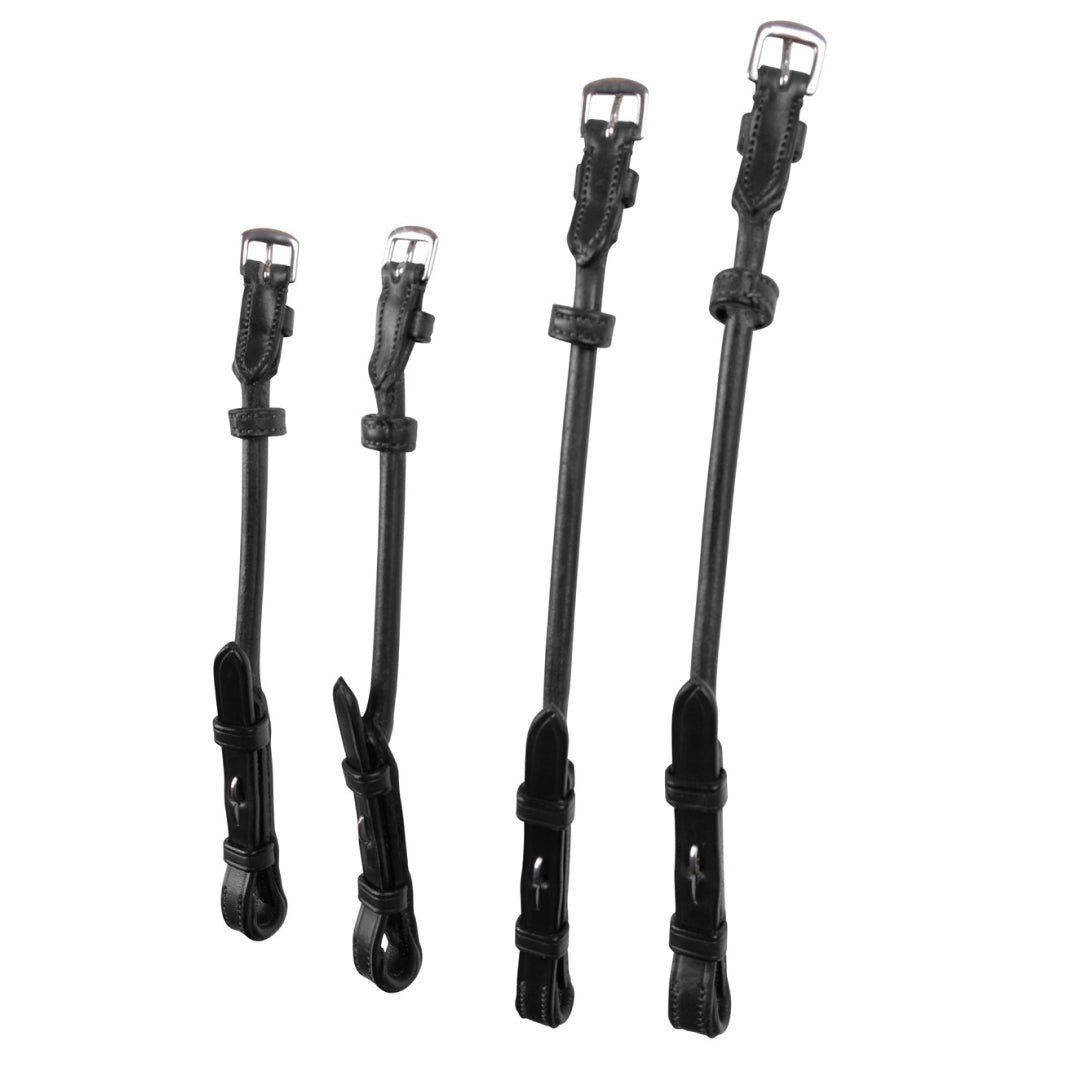 Montar Round Double Bridle Cheek Pieces With French Hooks
