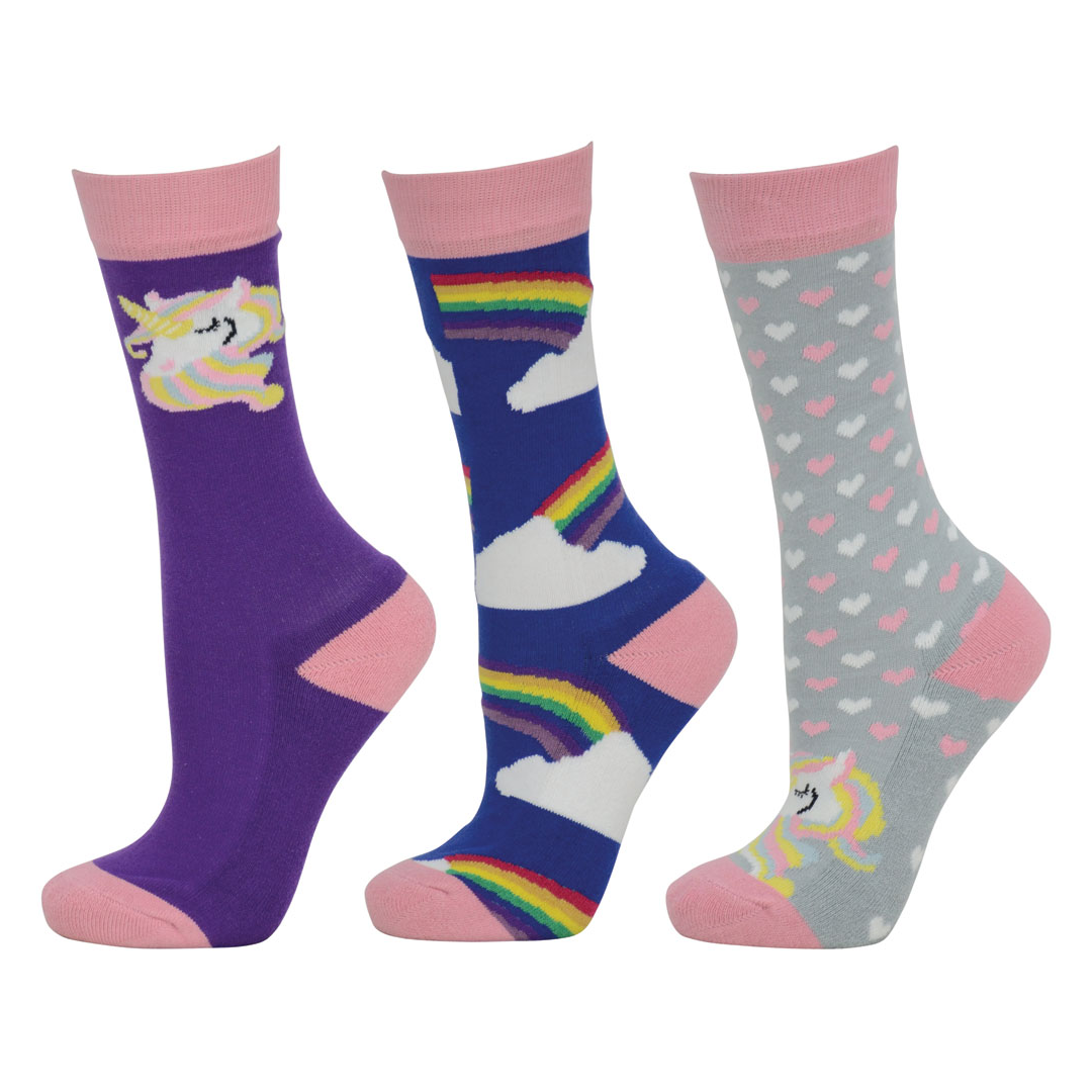 HyFASHION Unicorn Socks (Pack of 3)