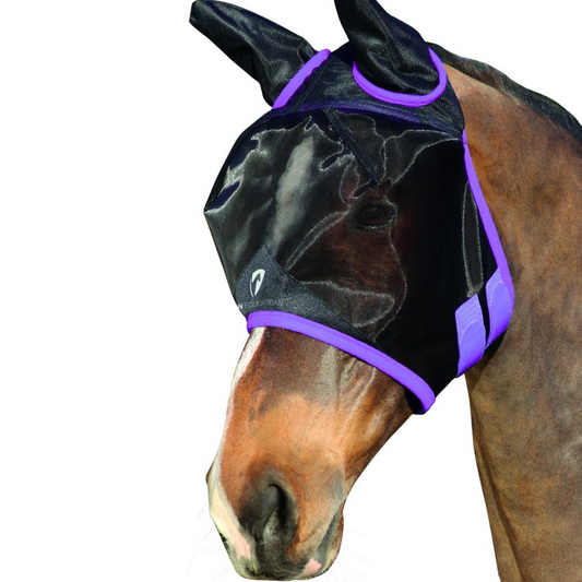 Hy Equestrian Mesh Half Mask with Ears