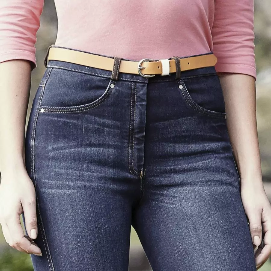 Dublin Leather Belt Tan/Cream