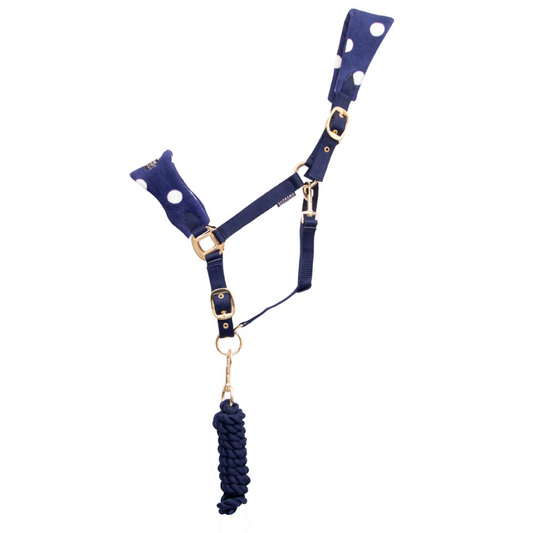 Supreme Products Dotty Fleece Head Collar & Lead Rope