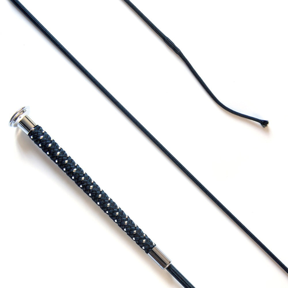 KM Elite Dressage Whip with Silver Braided Grip