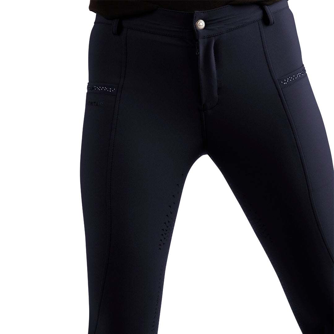 Montar Junior Crystal Detail Full Grip Adjustable Breeches