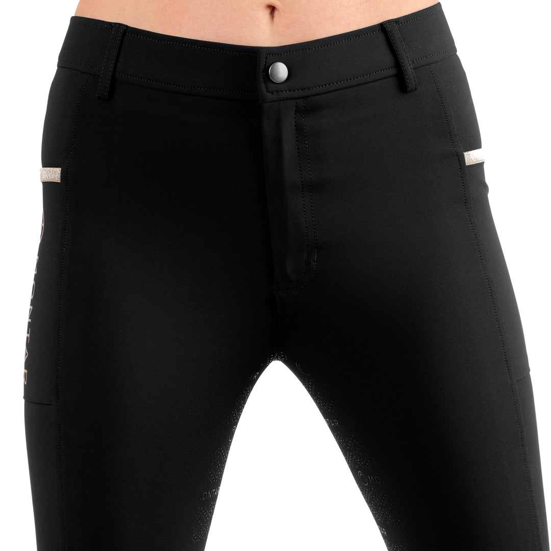 Montar Millie Gold Detail Junior Full Grip Riding Breeches