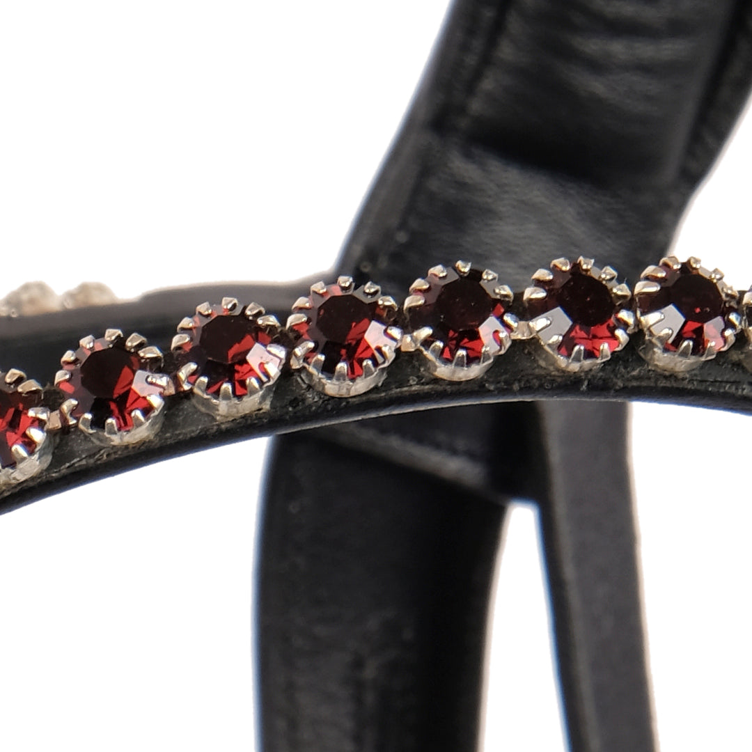 Montar Plum Crystal Curved Browband