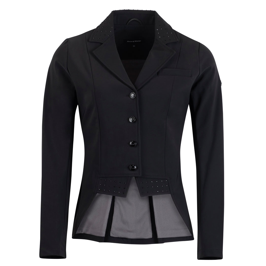 Montar Crystal Detail Ladies Short Tail Dressage Coat