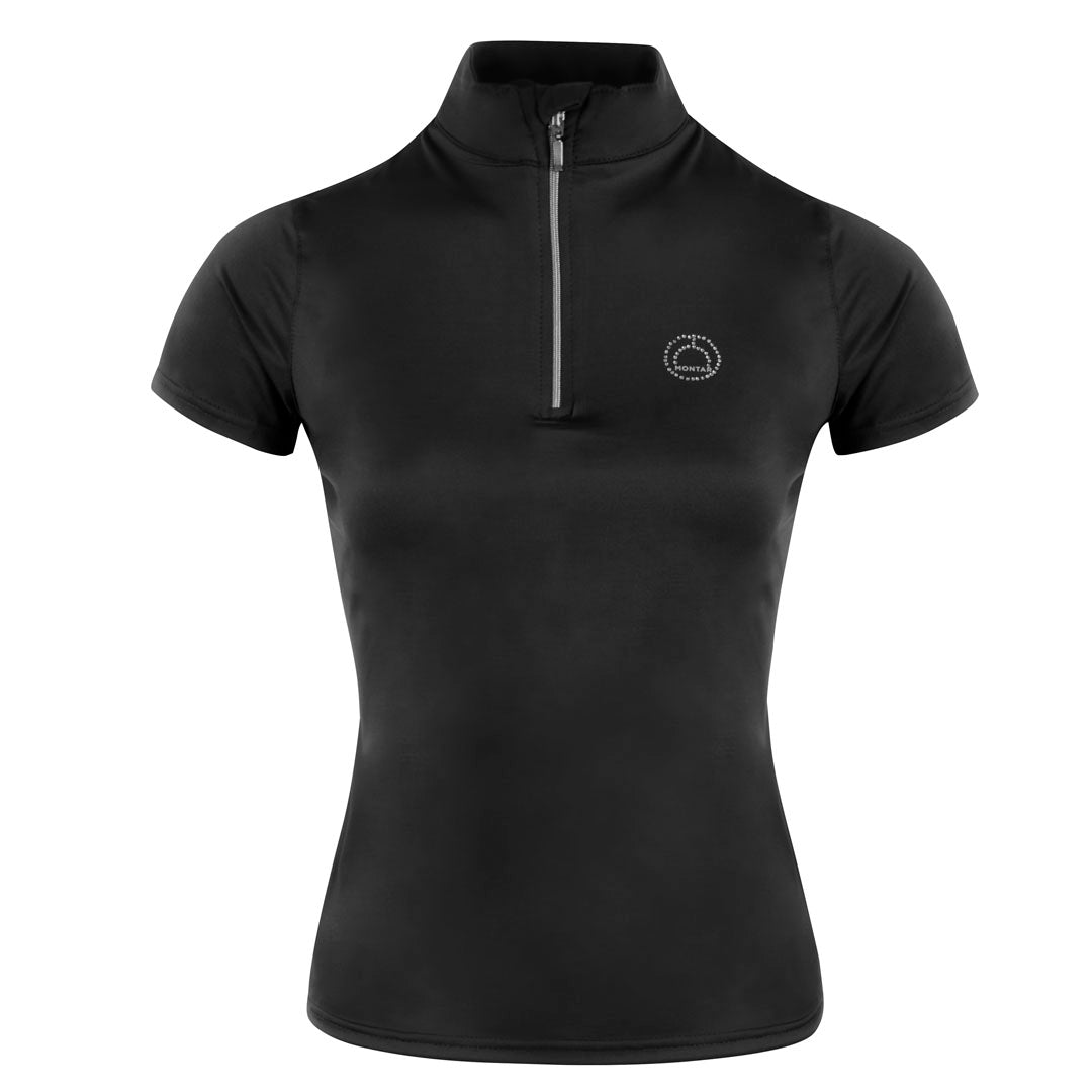 Montar Everly Crystal Detail Junior Short Sleeve Base Layer