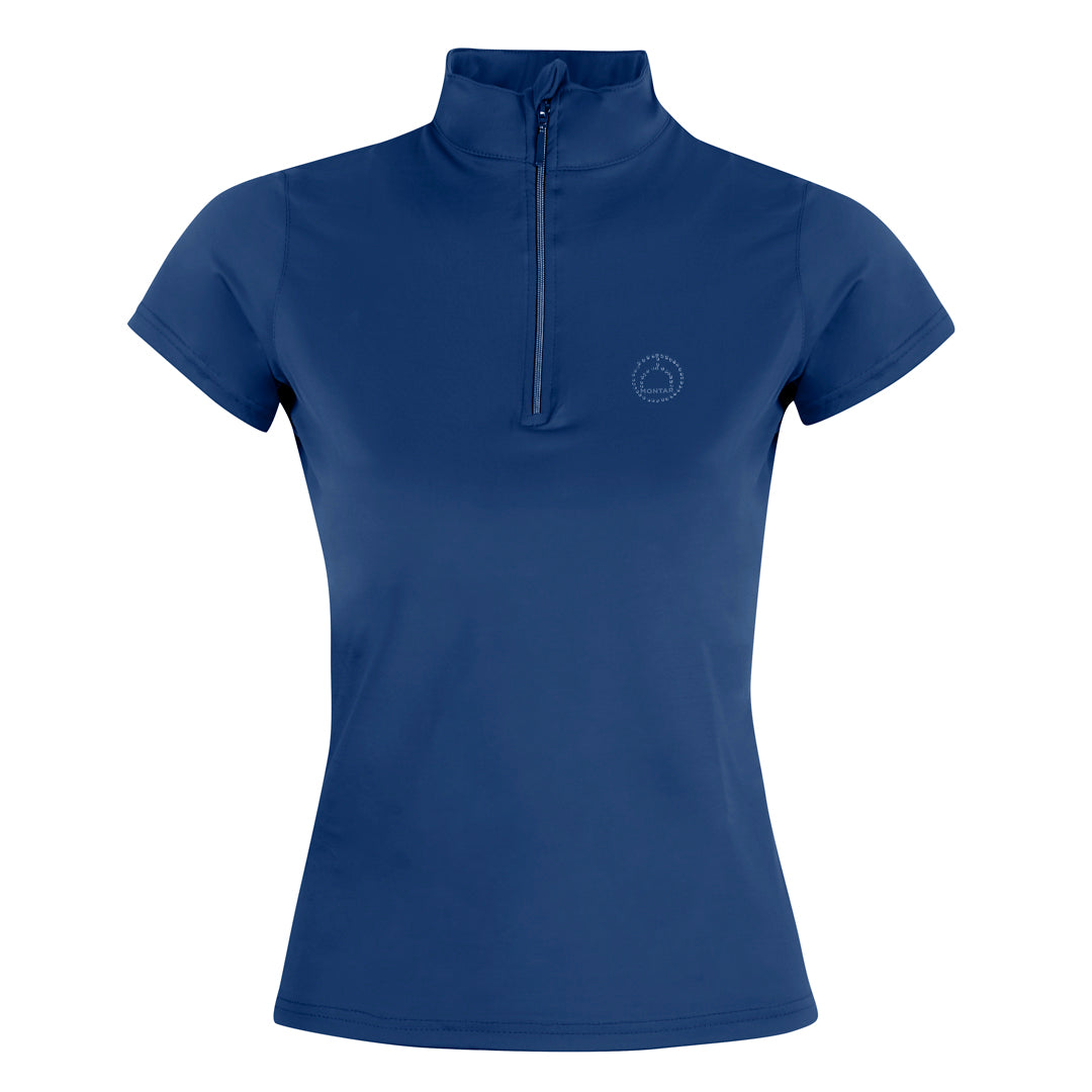 Montar Everly Crystal Detail Ladies Short Sleeve Baselayer
