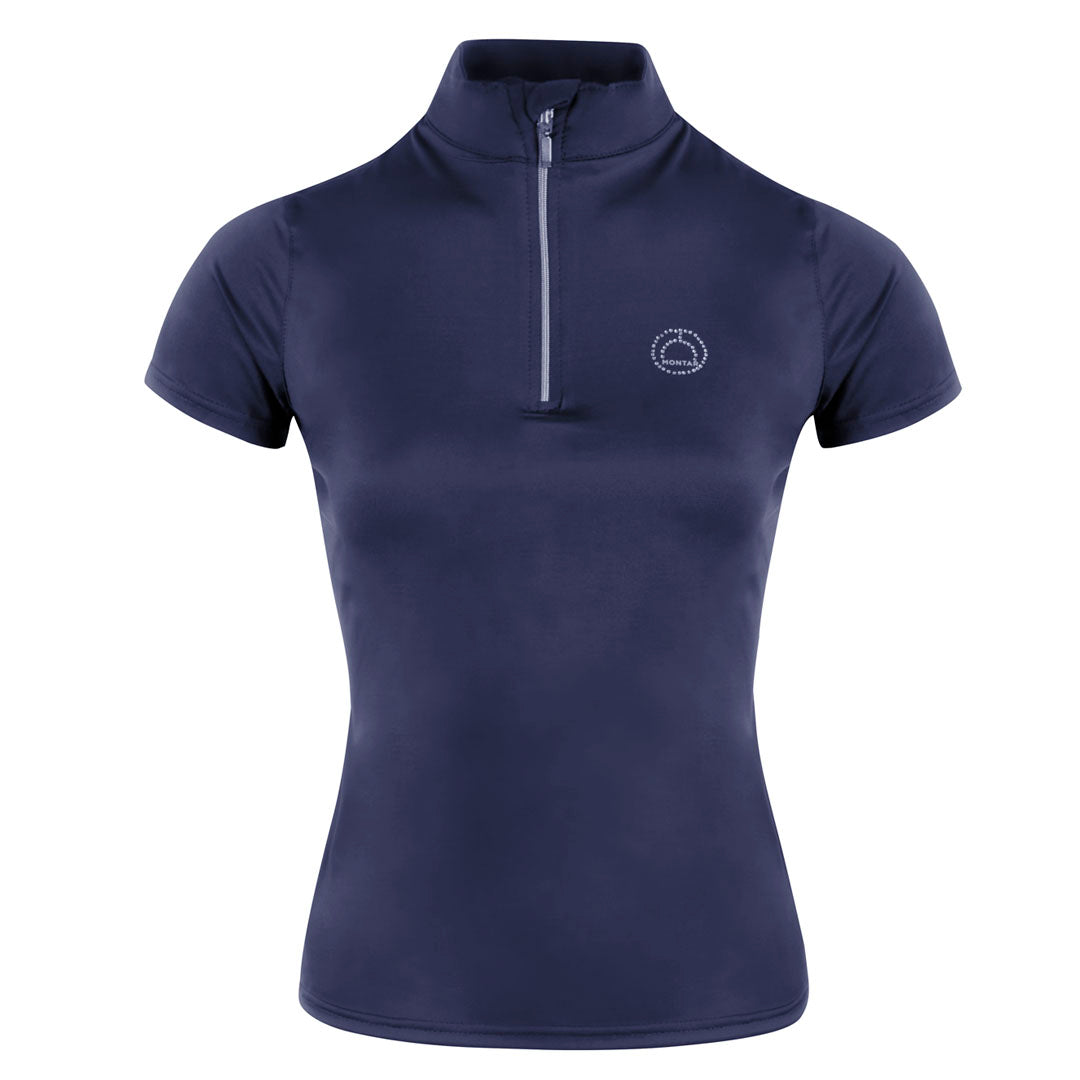 Montar Everly Crystal Detail Junior Short Sleeve Base Layer
