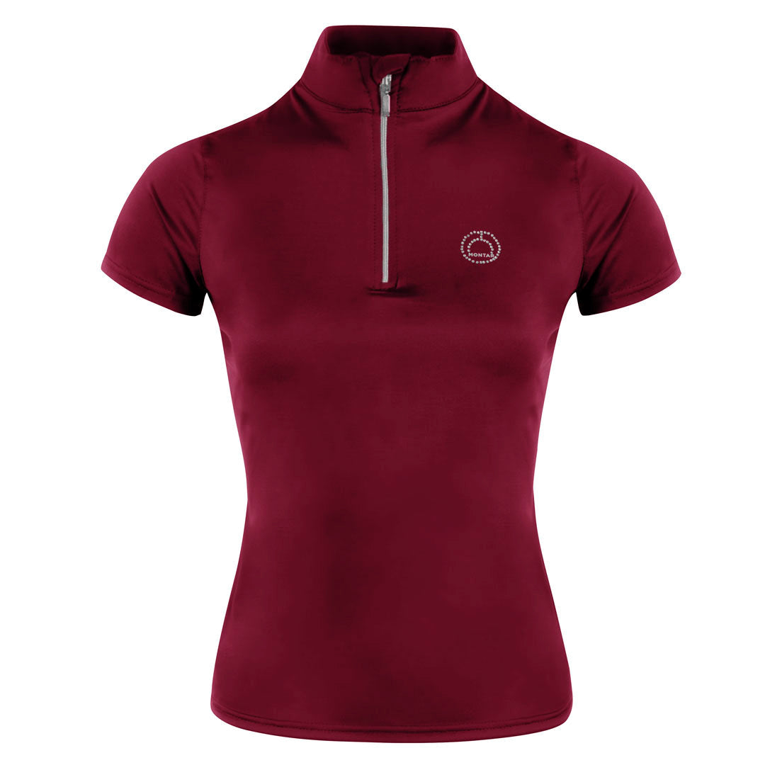Montar Everly Crystal Detail Junior Short Sleeve Base Layer