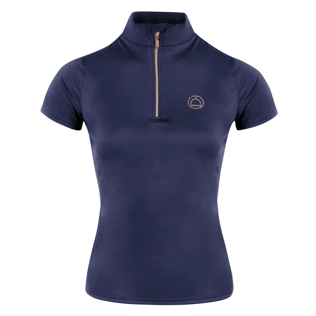 Montar Everly Rose Gold Detail Junior Short Sleeve Base Layer