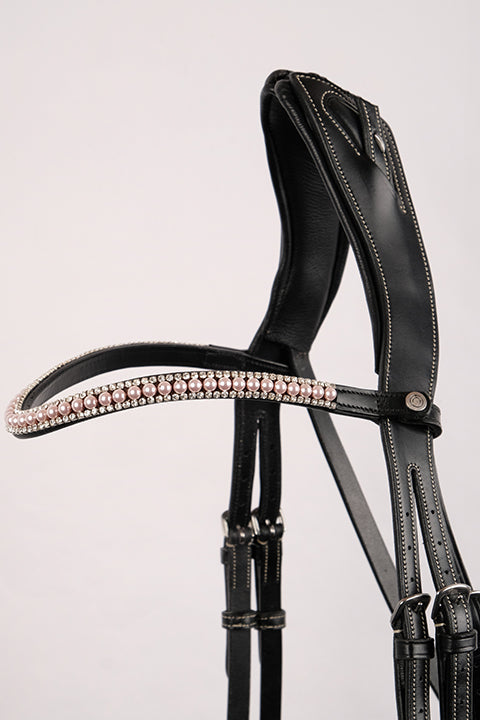 Montar Soft Pink Swarowski Pearl Browband